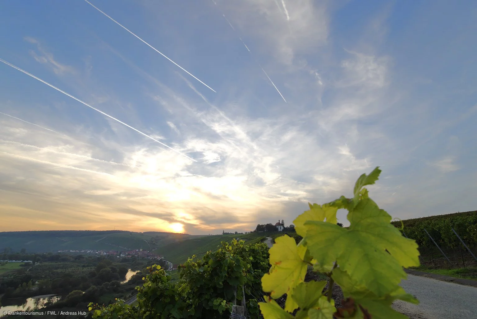 Abendstimmung bei der Vogelsburg Abendstimmung bei der Vogelsburg