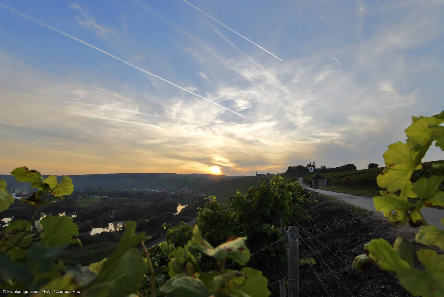 Abendstimmung bei der Vogelsburg Abendstimmung bei der Vogelsburg