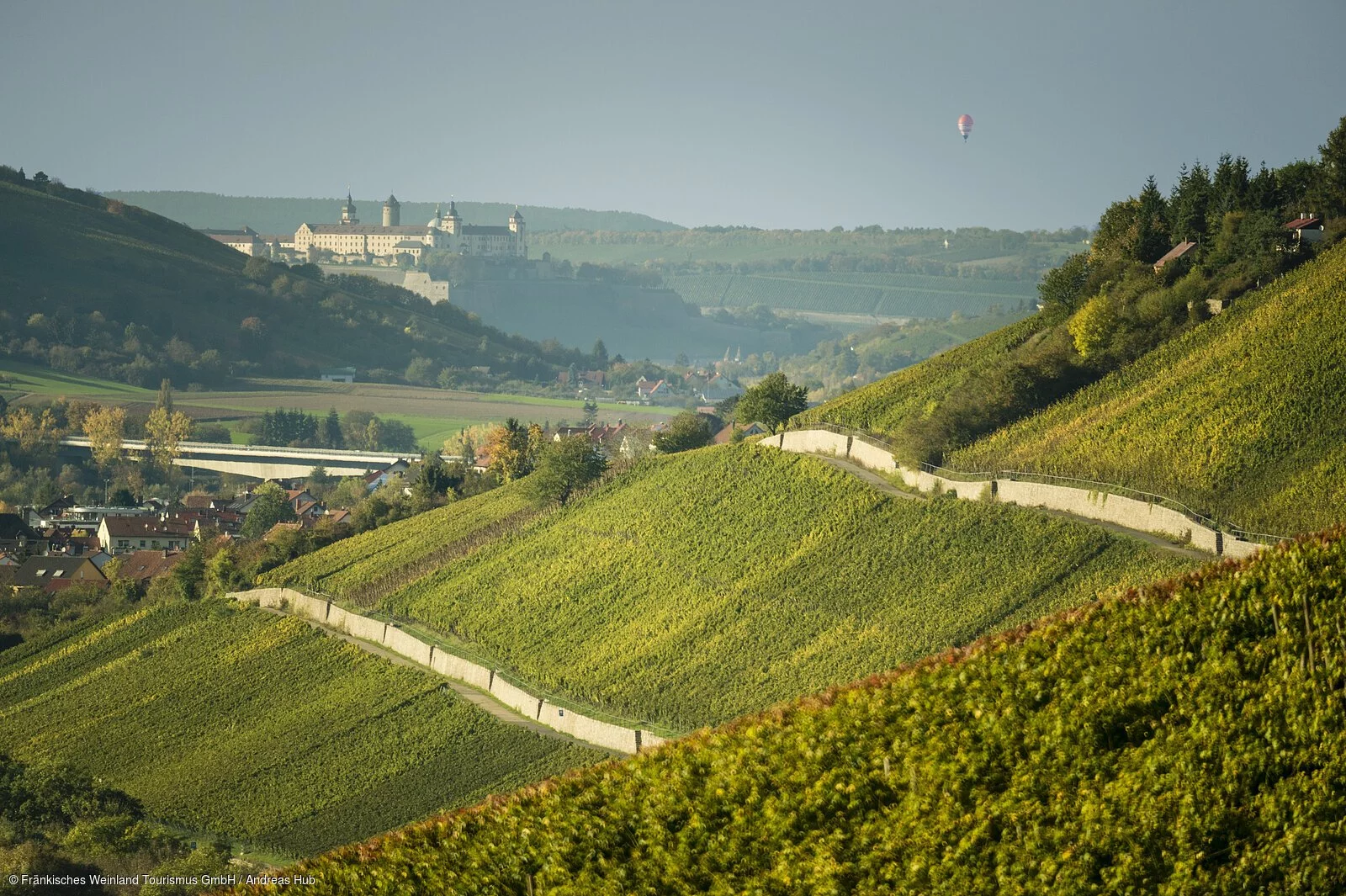 Blick von den Weinbergen auf die Festung Marienberg Blick von den Weinbergen auf die Festung Marienberg